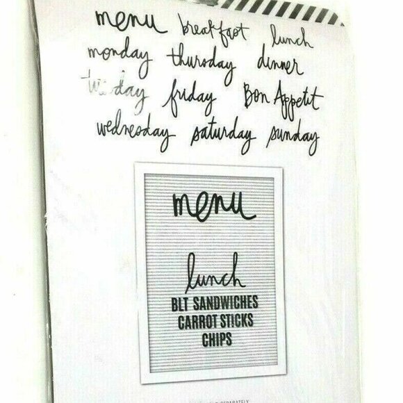 Letterboard Kit American Heidi Swapp 315005 13 Pieces Menu Plan Ideas - Picture 3 of 5